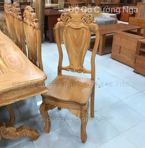 Bàn Ăn Gỗ Gõ Đỏ 8 Ghế Cao Cấp Sang Trọng 