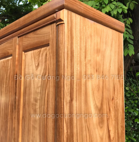Tủ áo gỗ hương xám 5 cánh 