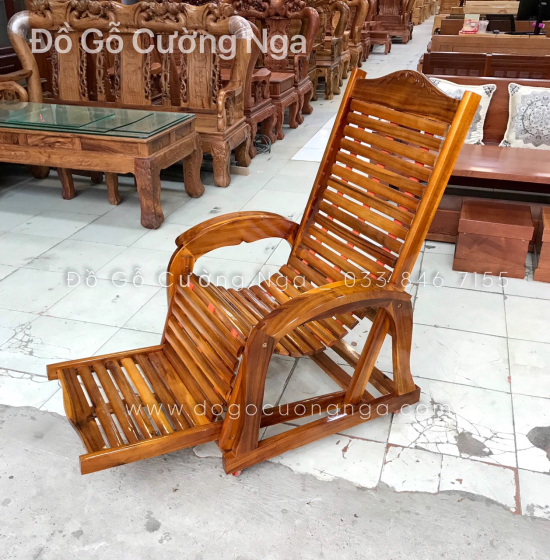 Ghế Dây Thư Giãn Gỗ Tràm Bông Vàng Giá Rẻ - 3 Dây 
