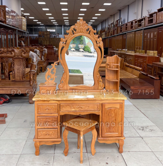 Bộ combo phòng ngủ gỗ gõ đỏ - hiện đại 