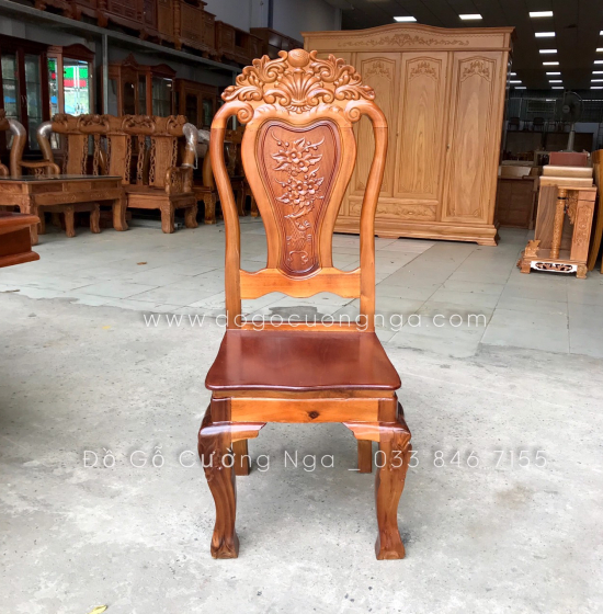 Bộ bàn ăn gỗ tràm 6 ghế giá rẻ - vuông hiện đại BG 073