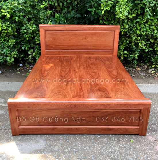 Giường gỗ hương đá hiện đại phản liền - mẫu bắt chỉ 