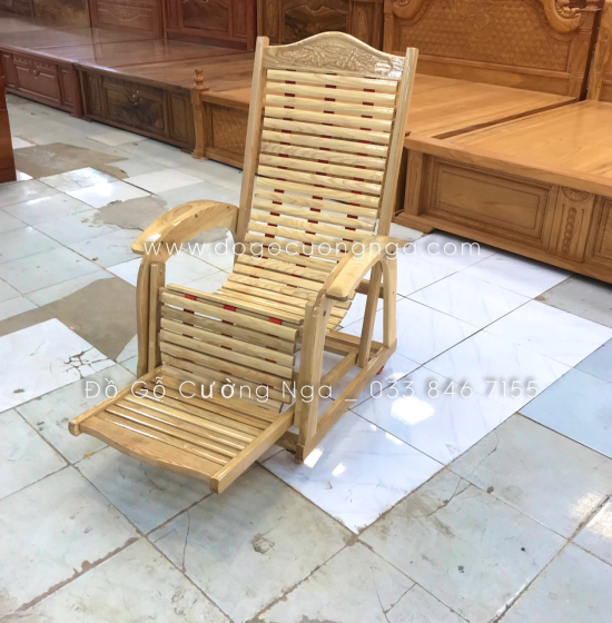 Ghế Dây Thư Giãn Gỗ Sồi Hiện Đại 