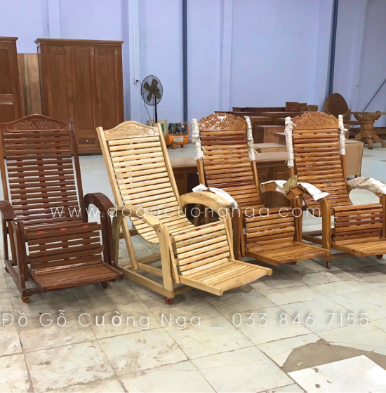 Ghế Dây Thư Giãn Gỗ Tràm Bông Vàng Giá Rẻ - 3 Dây 