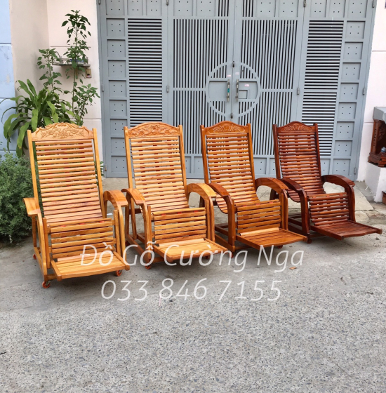 Ghế Dây Thư Giãn Gỗ Tràm Bông Vàng Giá Rẻ - 3 Dây 