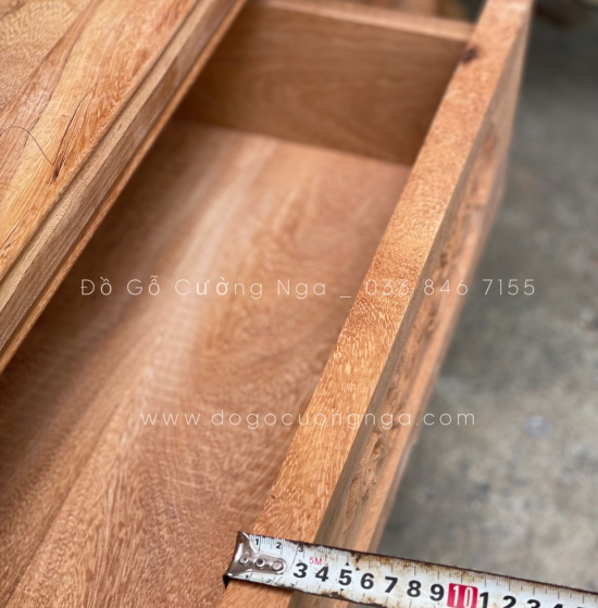 Tủ áo gỗ gõ đỏ - 4 cánh mẫu nữ hoàng 