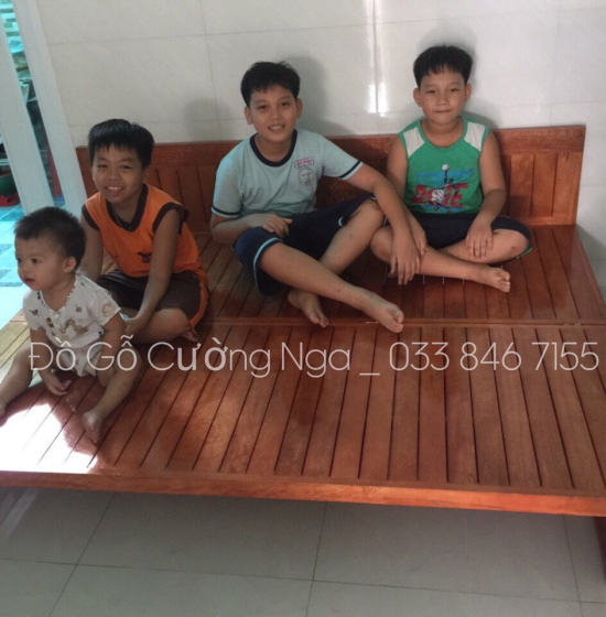 Giường gấp gỗ sồi - ghế mở thành giường hiện đại 