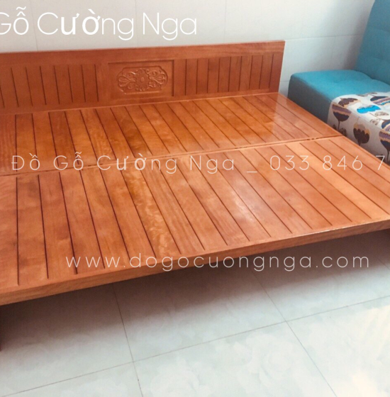 Giường gấp gỗ sồi - ghế mở thành giường hiện đại 