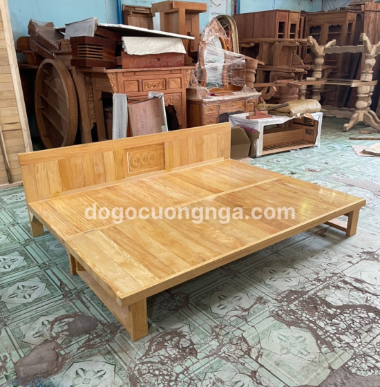 Giường gấp gỗ sồi màu tự nhiên 