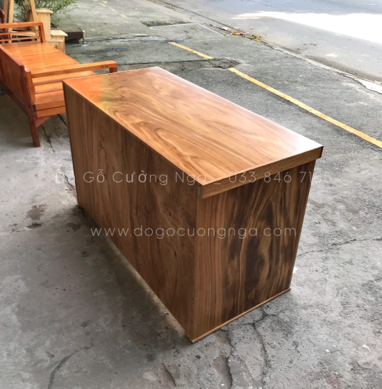 Bàn Làm Việc Gỗ Hương Xám - Bàn Vi Tính Giá Rẻ 