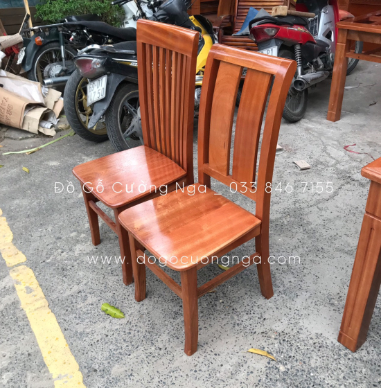 Bàn ăn gỗ Xoan Đào mặt liền 1m6 - 6 ghế BG 051