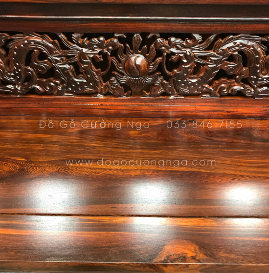 Bàn thờ gia tiên gỗ Muồng 2 tầng BT 09 - giá rẻ 