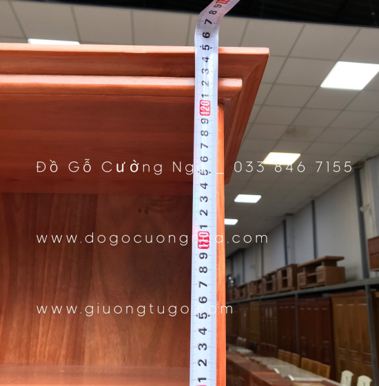 Bàn Học Gỗ Xoan Đào Cao Cấp 1m2 Kèm Giá Sách 