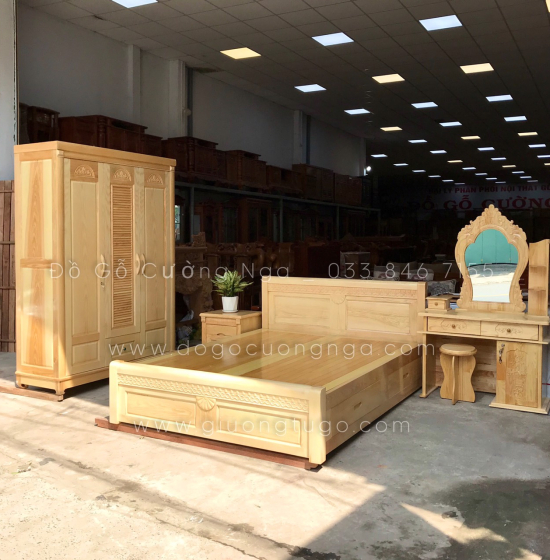 Combo phòng ngủ gỗ sồi - CN50