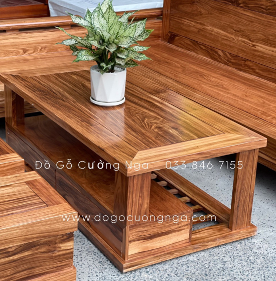  Bộ Ghế Sofa Gỗ Hương Xám Góc L Tay Trứng 2m3x2m