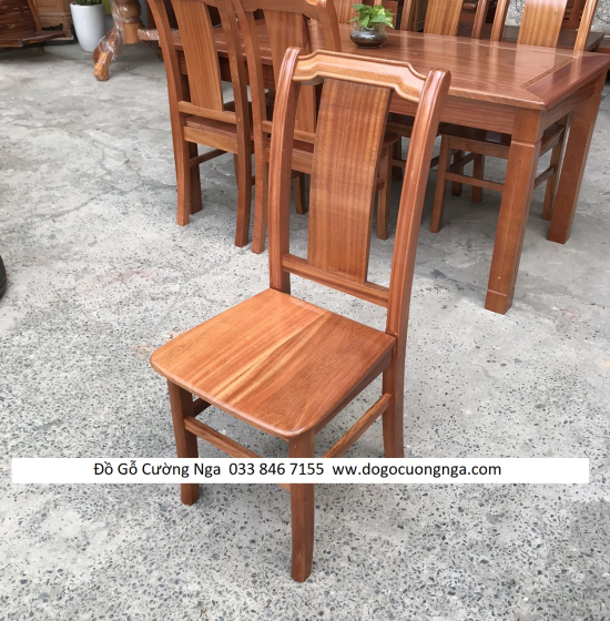 Bộ bàn ăn gỗ Xoan Đào mặt đá 1m6 - 6 ghế hiện đại BG 034