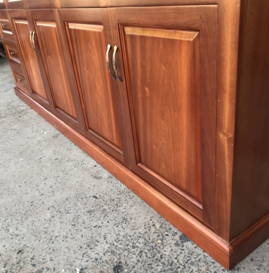 Tủ Sách - Tủ Hồ Sơ Gỗ Xoan Đào 5 Cánh Cao Cấp 