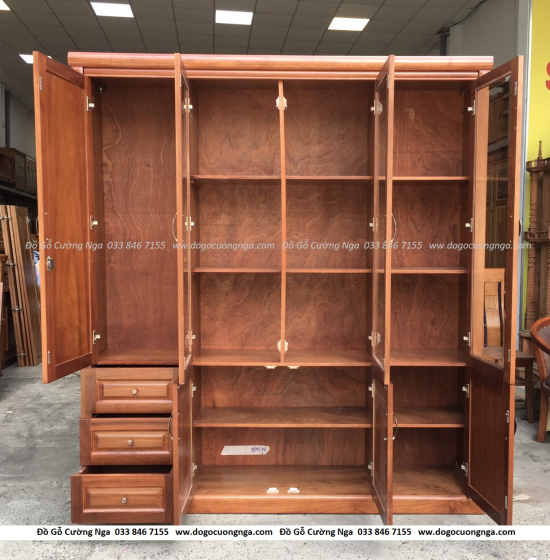 Tủ Hồ Sơ Đựng Sách Gỗ Xoan Đào 1m86 Đẹp Giá Rẻ 