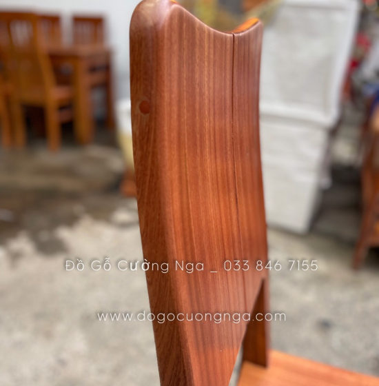 Bộ bàn ăn gỗ Xoan Đào 6 ghế cao cấp - chân soi BG 028