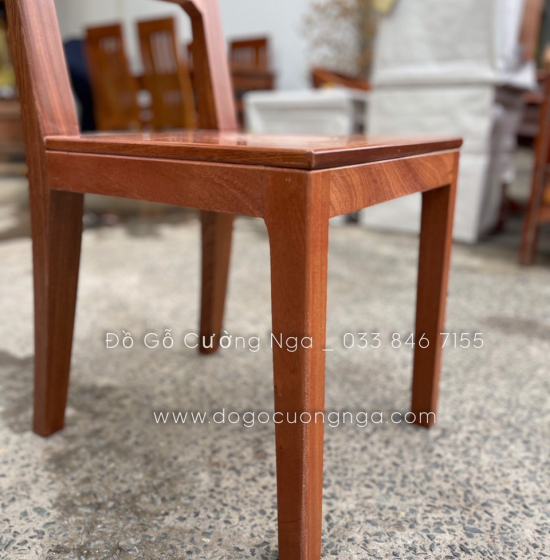 Bộ bàn ăn gỗ Xoan Đào 6 ghế cao cấp - chân soi BG 028