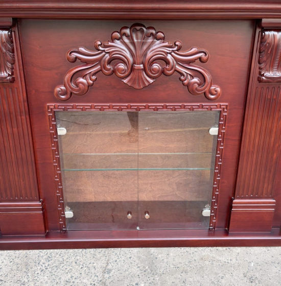 Lò sưởi gỗ xoan đào trang trí phòng khách hiện đại TG 02