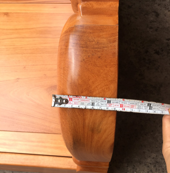 Giường gỗ gõ đỏ vạt phản liền mẫu lãng hồng 