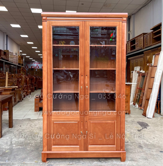 Tủ Sách - Tủ Hồ Sơ Gỗ Xoan Đào 1m2 Đẹp Giá Rẻ 