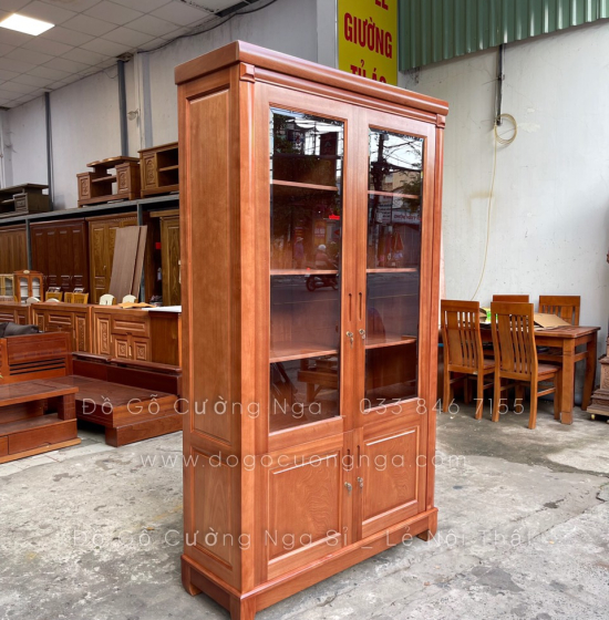 Tủ Sách - Tủ Hồ Sơ Gỗ Xoan Đào 1m2 Đẹp Giá Rẻ 