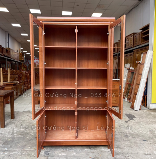 Tủ Sách - Tủ Hồ Sơ Gỗ Xoan Đào 1m2 Đẹp Giá Rẻ 