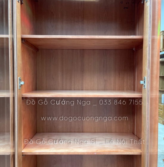 Tủ Sách Gỗ Xoan Đào 1m6 Cao Cấp Đẹp 
