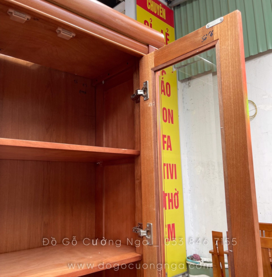 Tủ Sách Gỗ Xoan Đào 1m6 Cao Cấp Đẹp 