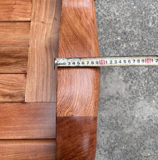 Giường gỗ hương đá cao cấp vạt phản liền - mẫu Hoa Hồng 