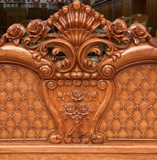 Giường gỗ hương đá cao cấp GH 02