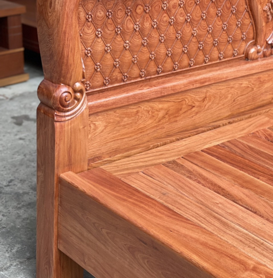 Giường gỗ hương đá cao cấp GH 02