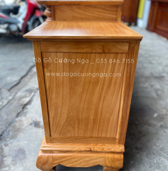 Kệ tivi gỗ Gõ Đỏ mẫu cột nho cao cấp KG 06