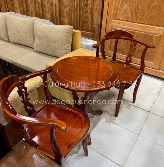 Bàn Trà 2 Ghế Gỗ Tràm Giá Rẻ 