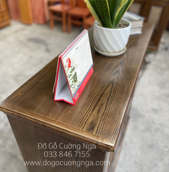 Tủ Giày Dép Gỗ Sồi Nga 2 Cánh Lau Màu Óc Chó Giá Rẻ - TD 016