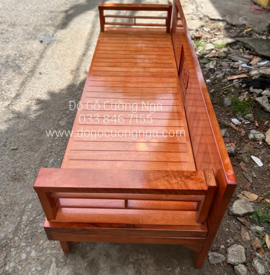 Giường gấp gỗ sồi - ghế mở thành giường hiện đại 