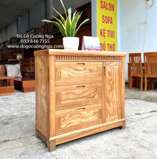 Tủ ngăn kéo gỗ hương xám 1m ( tủ combos ) 