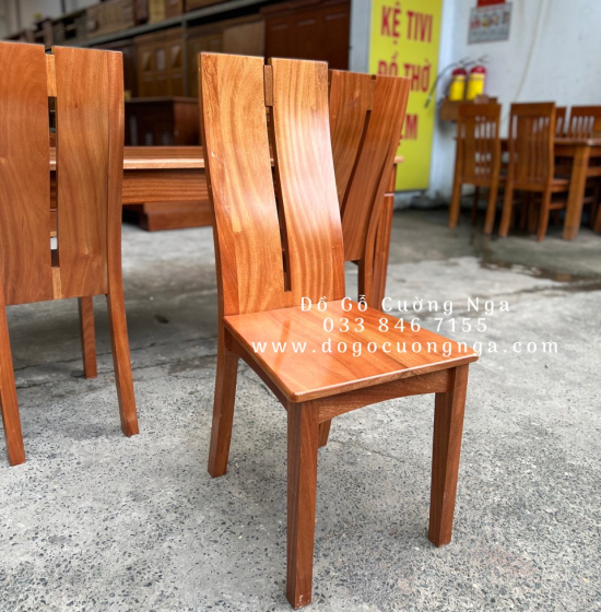 Bộ bàn ăn 6 ghế gỗ Xoan Đào hiện đại  BG 026