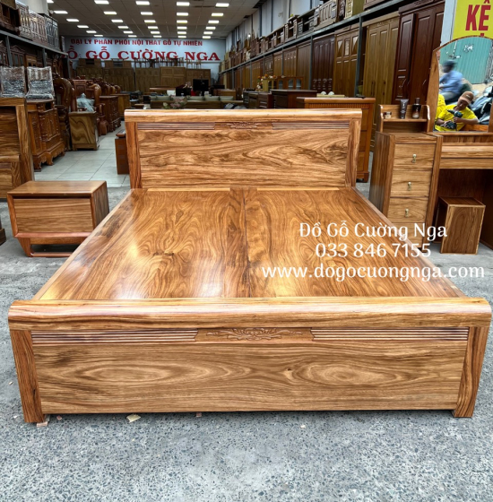 Bộ Combo Phòng Ngủ Gỗ Hương Xám Cao Cấp CB 19.12