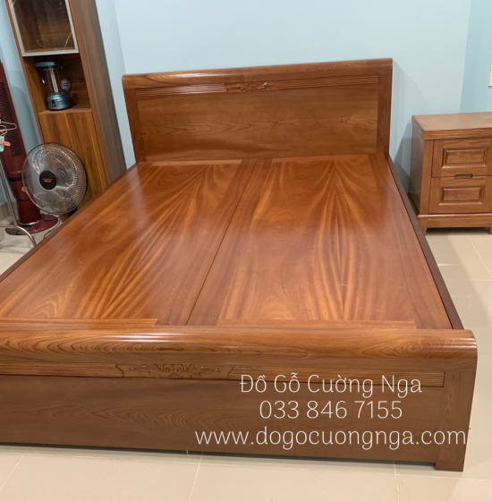 Giường gỗ xoan đào phản liền cao cấp 