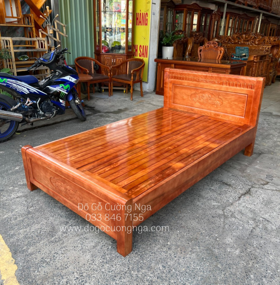 Giường ngủ gỗ sồi nga vạt phản - giường đơn