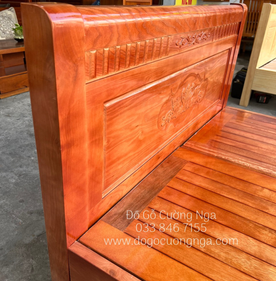 Giường ngủ gỗ sồi nga vạt phản - giường đơn