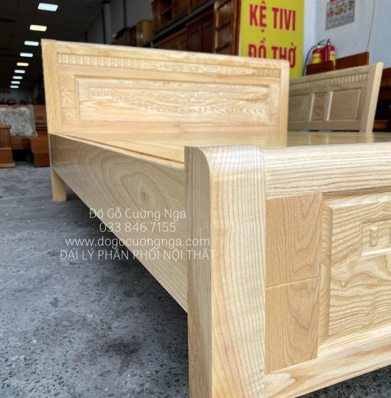 Giường Ngủ Gỗ Sồi Nga Phản Thưa Giá Rẻ Bền Đẹp 