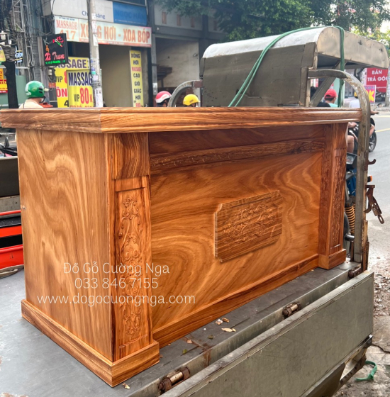 Bàn Làm Việc Giám Đốc Gỗ Hương Xám 1m4 Đẹp Giá Rẻ 