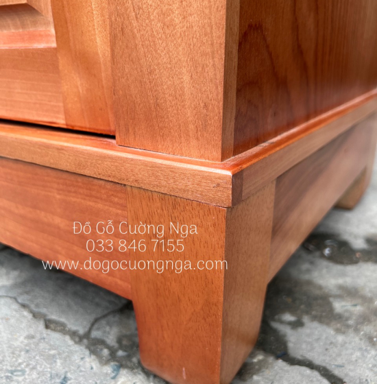 Kệ Tivi Gỗ Xoan Đào Mẫu Nhật Quẩy KG 028