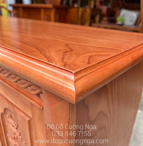 Kệ Tivi Gỗ Xoan Đào Mẫu Nhật Quẩy KG 028