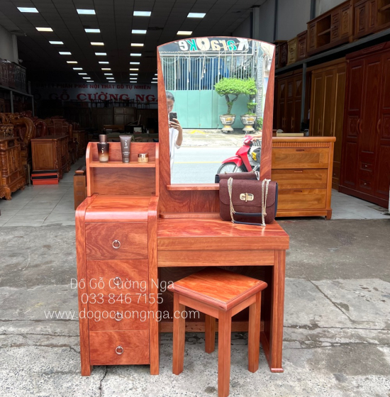 Bàn Phấn Trang Điểm Gỗ Cẩm Cao Cấp TĐ 016
