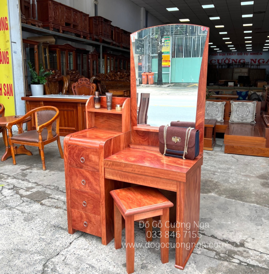 Bàn Phấn Trang Điểm Gỗ Cẩm Cao Cấp TĐ 016